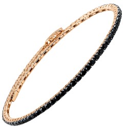 Ριβιέρα από ροζ χρυσό Κ14 με ζιργκόν